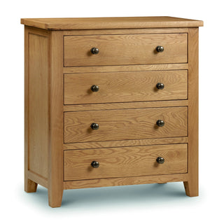 Marlborough  4 Drawer Chest, Oak Wood