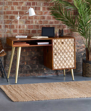 Edison Solid Mango Wood Desk