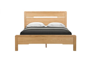 Curve Wooden Bed, Solid Oak