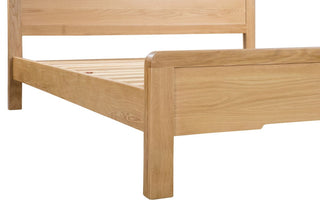 Curve Wooden Bed, Solid Oak