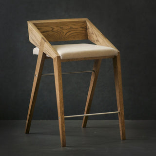 Piko Bar Stool, Oak Wood