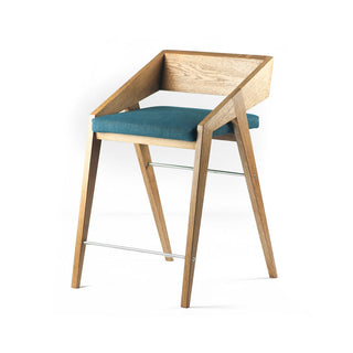 Piko Bar Stool, Oak Wood