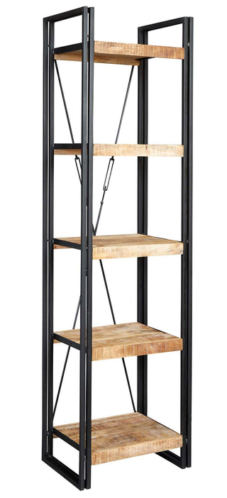 Industrial Narrow Open Bookcase