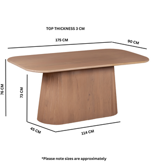 Solid Wood 6-8 Seater Dining Table