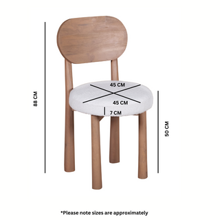 Indus Solid Wood Dining Chair (Set Of 2)