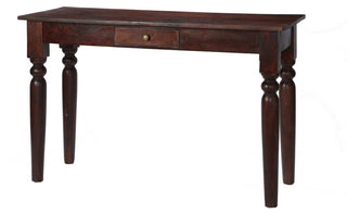 Solid Mango Wood Console Table - Mahogany Finish