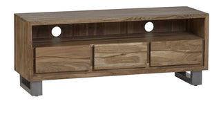Live Edge Solid Acacia Wood TV Stand