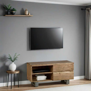 Solid Acacia Wood Live Edge TV Unit