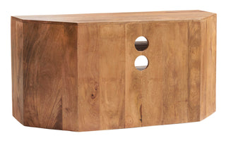 Solid Mango Wood Corner TV Stand
