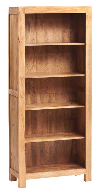 Solid Mango Wood Large Open Bookcase