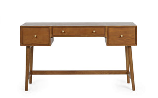 Lowry Wooden Dressing Table & Stool Set, Cherry