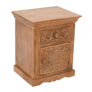 Artwork Mango Wood Bedside Table