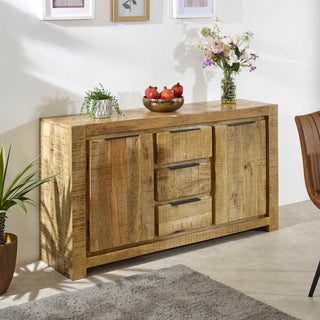 Large Solid Wood Sideboard