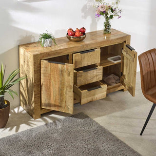 Large Solid Wood Sideboard