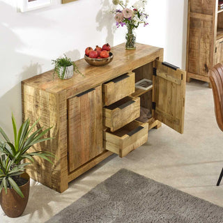 Large Solid Wood Sideboard