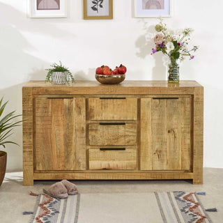 Large Solid Wood Sideboard
