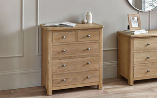 Memphis Wooden 3 + 2 Drawer Chest