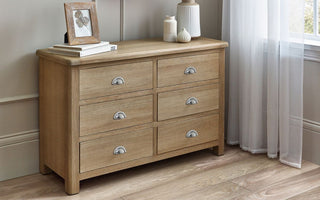 Memphis Wooden 6 Drawer Chest