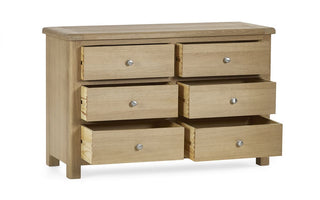 Memphis Wooden 6 Drawer Chest