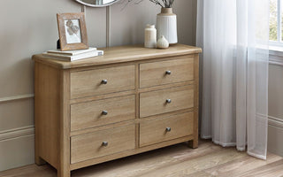 Memphis Wooden 6 Drawer Chest