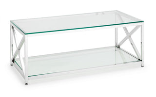 Miami Steel and Glass Coffee Table