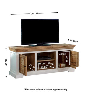 Alfie Handcrafted Mango Wood TV Cabinet
