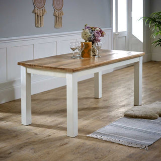 Two-Tone Mango Wood Dining Table