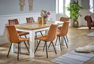 Two-Tone Mango Wood Dining Table
