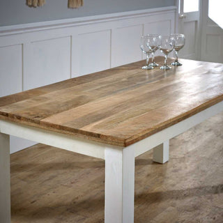 Two-Tone Mango Wood Dining Table