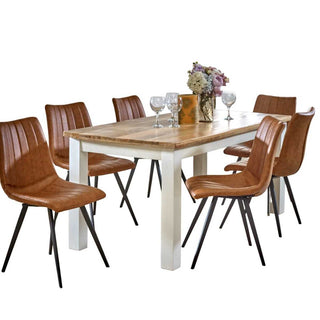 Two-Tone Mango Wood Dining Table