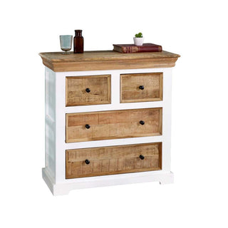 Reclaimed Wood Two Tone Chest of Drawers