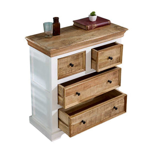 Reclaimed Wood Two Tone Chest of Drawers