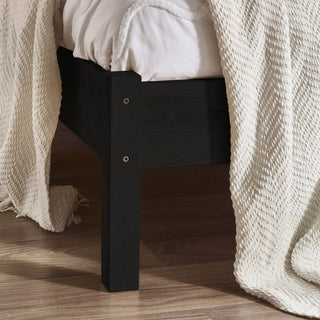 Padstow Rattan Bed in Black