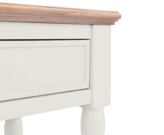 Provence 2 Drawer Console Table - Limed Oak/Grey