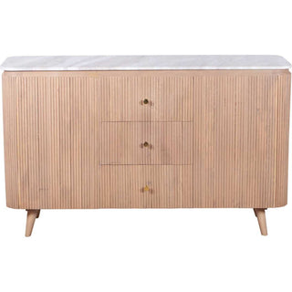 Ashford Sideboard, Natural Marble & Mango Wood