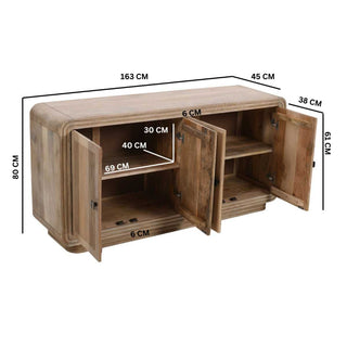 Mango Wood 4 Doors Large Sideboard