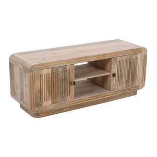 Carved Mango Wood 2 Doors TV Cabinet