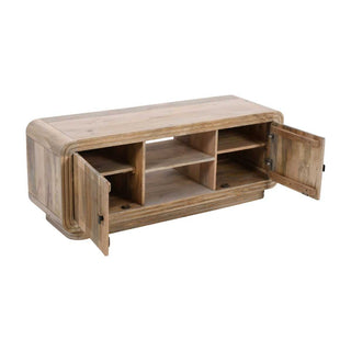 Carved Mango Wood 2 Doors TV Cabinet
