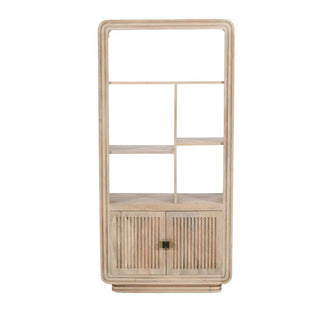 Carved Mango Wood Bookcase