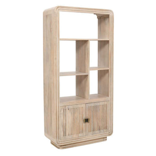 Carved Mango Wood Bookcase