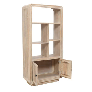 Carved Mango Wood Bookcase