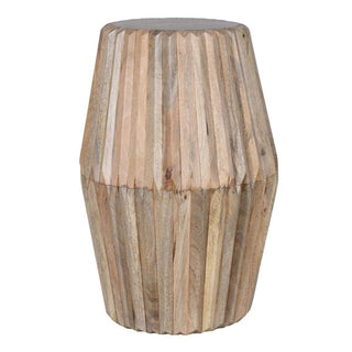 Carved Mango Wood Side Table