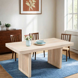 Carved Mango Wood Dining Table