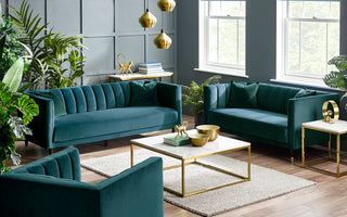 Salma Teal 2 Seater Sofa