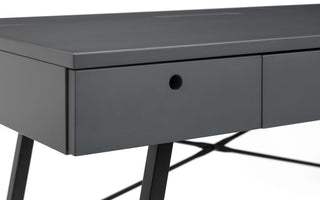 Trianon 3 Drawer Desk, Grey