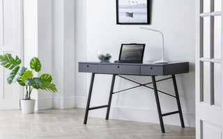 Trianon 3 Drawer Desk, Grey