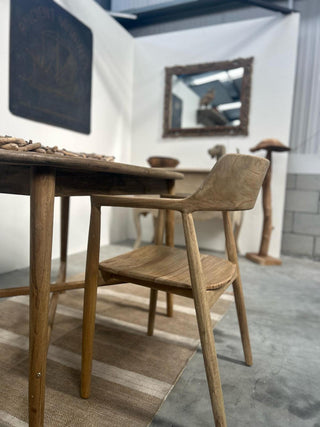 Shoreditch Dining Chair With Arms In Teak